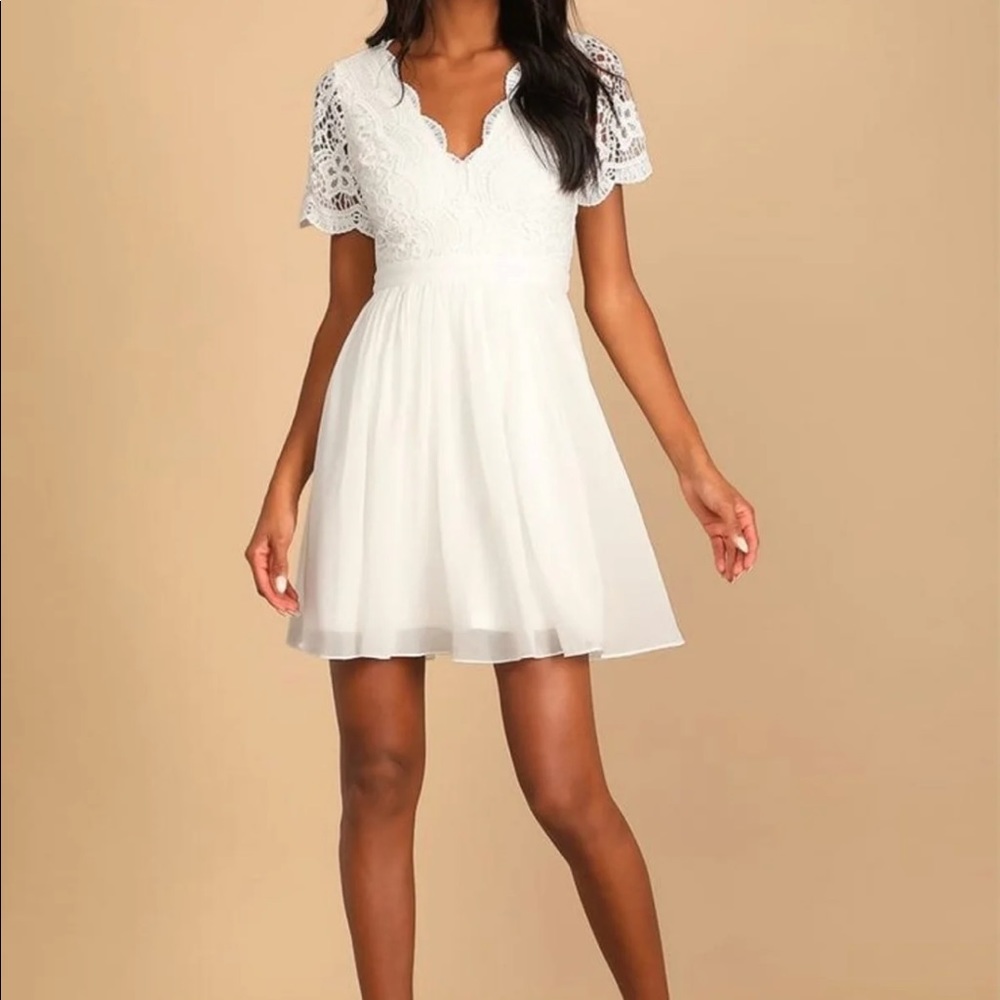 NWT Lulus white dress